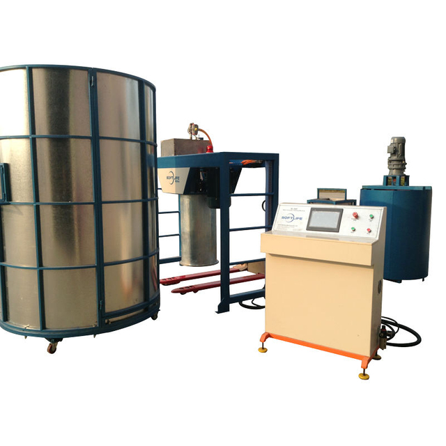 Machine à éponge de fabrication par lots semi-automatique pour fabriquer un matelas de canapé
