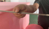 Machine de découpe de mousse, éponge de déchets, polyuréthane Eva 2019, bande en acier, outils de scie techniques